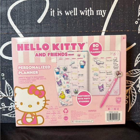 Hello Kitty Plush Tote and Planner Set - Picture 6 of 6